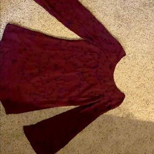 Bell sleeve mini cocktail dress